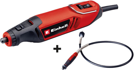 Machine à graver Einhell tc-mt 150 e (rouge noir, avec jeu d'accessoires de 117 pièces dans une boîte de rangement pratique)