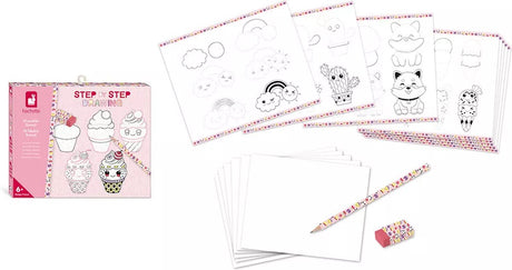 Janod - hachette - modèles de dessins créatifs kawaii