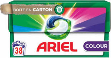 Capsules de détergent Ariel tout-en-1 dosettes couleur 38 pièces