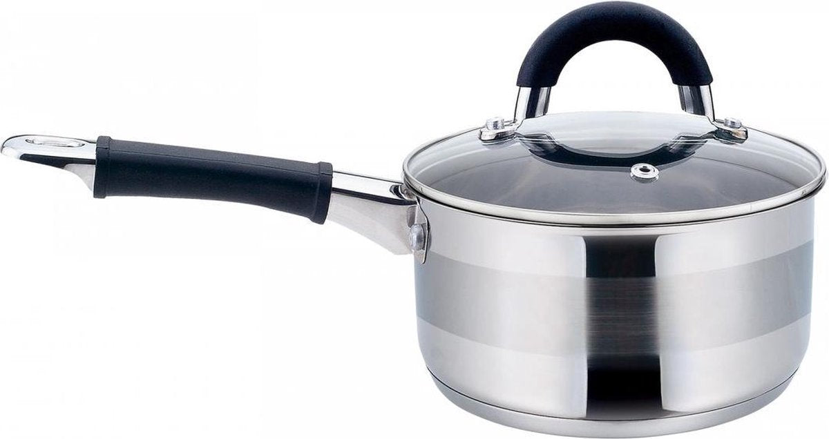 Kinghoff 1256 - casserole avec couvercle - ø18 cm - acier inoxydable - 2,1 litres