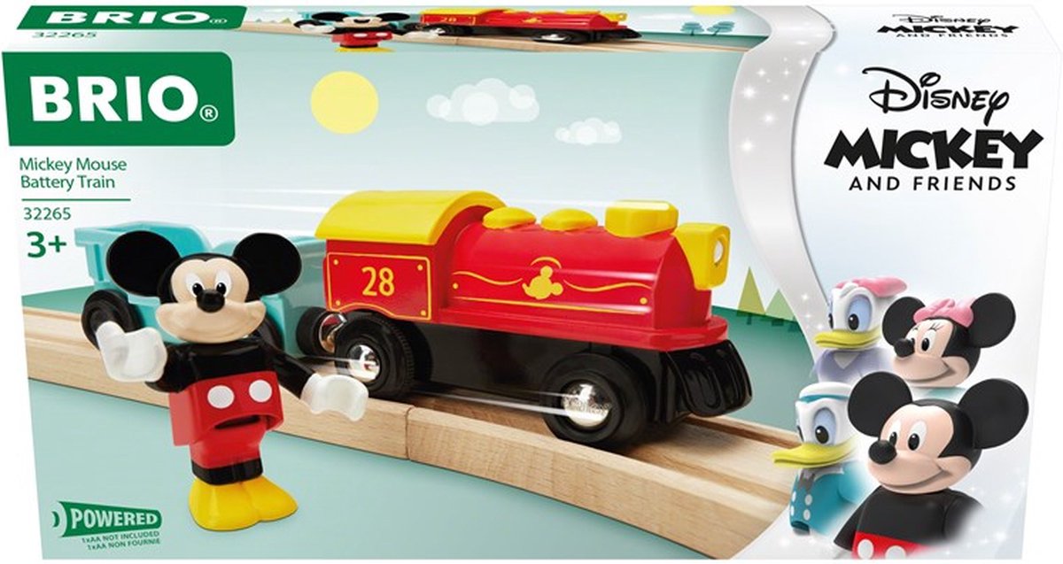 Ensemble de jeu Brio Mickey Mouse train à pile 3 pièces