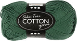 Fil de coton Creativ company, vert foncé, 50gr, 170m