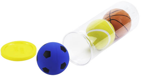 Balles à rebond élevé Engelhart ø6cm 3 pièces en tube