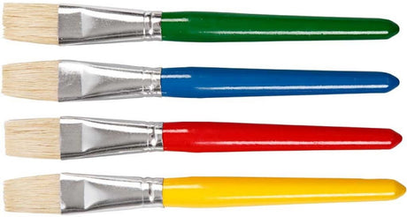 Société créative https: www.ccobby.nl pinceaux-pour-enfants-l-19-cm-b-20-mm-flat-4-piece-1-box