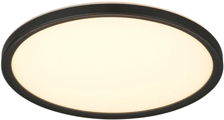 Rl vis ta lumière réalité joko - plafonnier - noir - incl. 1x SMD 18 W - télécommande - variateur intégré - couleur de la lumière réglable en continu - veilleuse - montage au mur et au plafond - fonction mémoire - éclairage indirect - facile à installer
