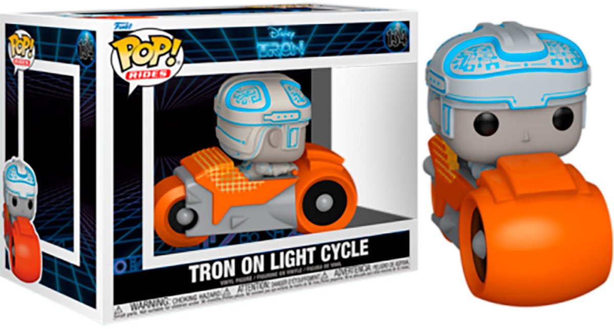 Funko tron ​​​​tron ​​sur cycle léger (pop! rides deluxe) figurine en vinyle 134 pop unisexe! - neutre - standard