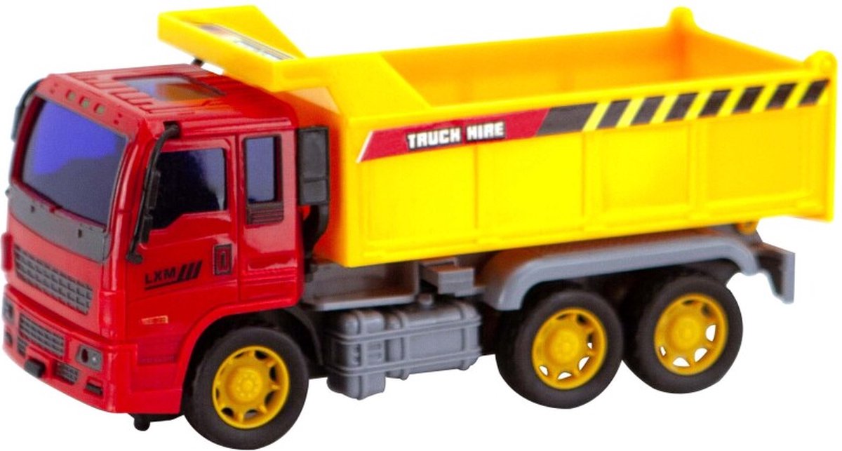 Camion benne Rapid Wheels rouge jaune