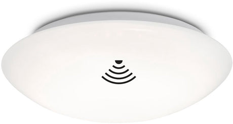 B.K.licht briloner elipso - Plafonnier LED - avec détecteur de mouvement - éclairage de salle de bain - plafonnier avec capteur - capteur crépusculaire - minuterie - ø27,8 cm