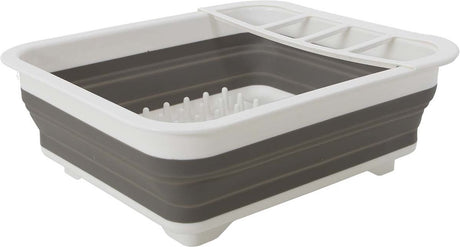 Gimex - égouttoir à vaisselle - pliable - gris blanc