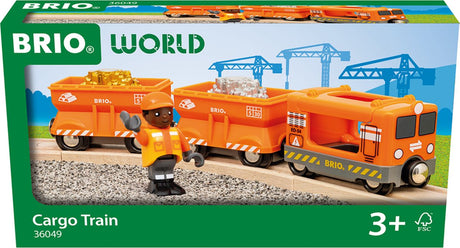 Ravensburger Brio - 36049 train de marchandises | train jouet avec charge d'or et d'argent pour les enfants à partir de 3 ans