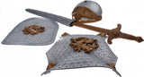 Ensemble de costumes de chevalier Johntoy, 4 pièces.