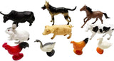 Jouets Lobbes, par exemple animaux de la ferme, 10 pcs.