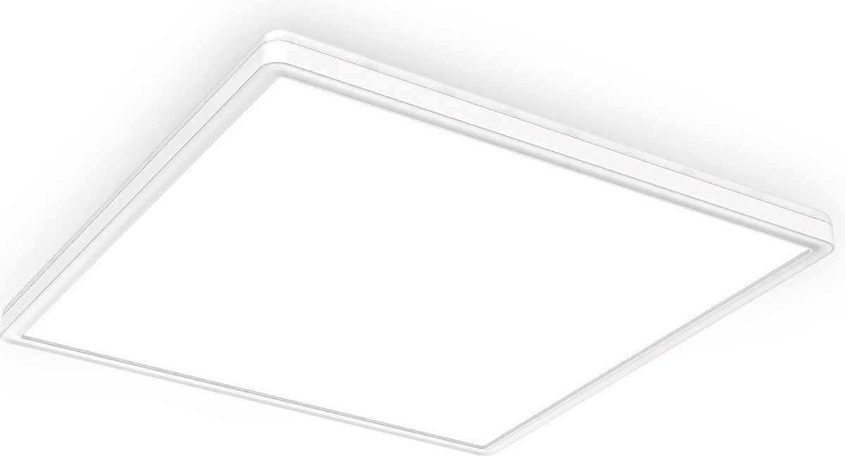 Briloner b.k.licht - Plafonnier LED - dimmable - plafonnier à lumière indirecte - lumière blanc neutre 4 000k - 3 000lm - 22w - 42x42cm