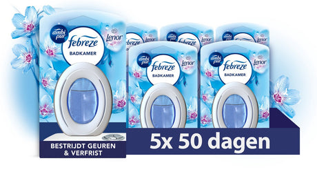 Désodorisant Ambi pur febreze - source d'éveil - salle de bain - 5 pièces