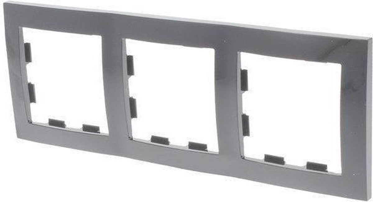 Smartwares q-link s2 cadre de couverture intégré triple anthracite