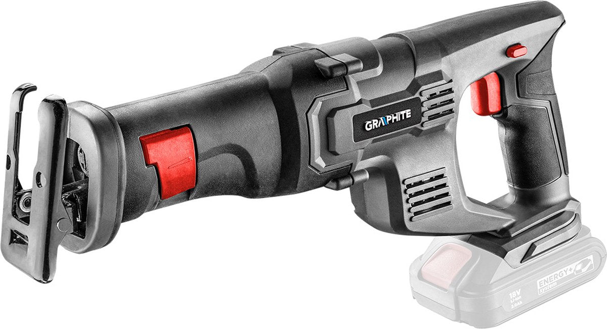 Scie alternative à batterie graphite, 18v, li-ion énergie+ 58g017