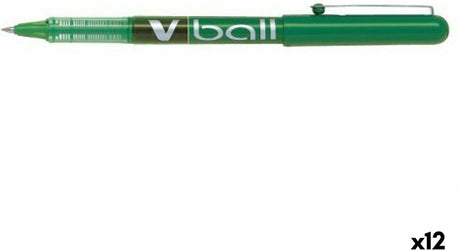 Pilot pen roller v ball boule verte 0,5 mm (12 pièces)