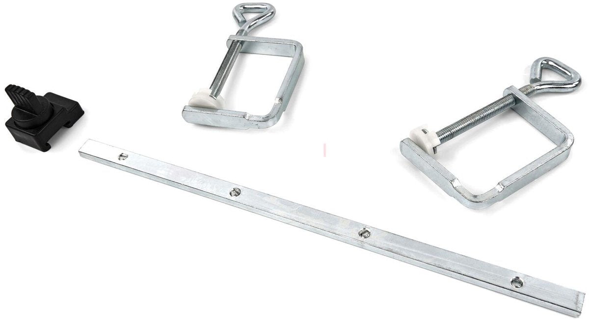 Pack d'accessoires Scheppach pour scie circulaire pl75 pl55 - jeu de 2 serre-joints à vis, 1 pièce d'accouplement et 1 butée