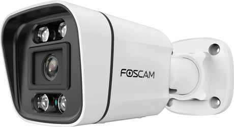 Caméra de sécurité Foscam v8ep - 8mp - caméra de sécurité ip uhd poe - détection personnelle et véhicule - blanc