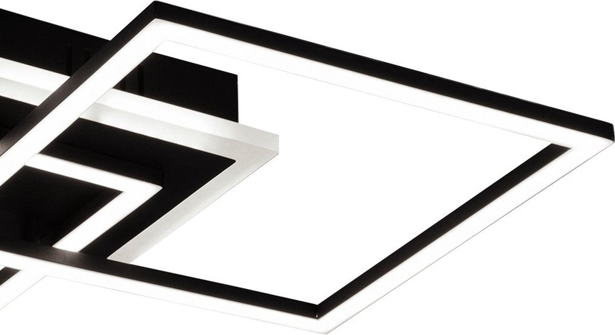 Plafonnier Rl live your light réalité venida - noir - incl.1x25w led 3000lm 3000k - ip20
