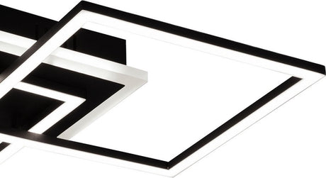 Plafonnier Rl live your light réalité venida - noir - incl.1x25w led 3000lm 3000k - ip20