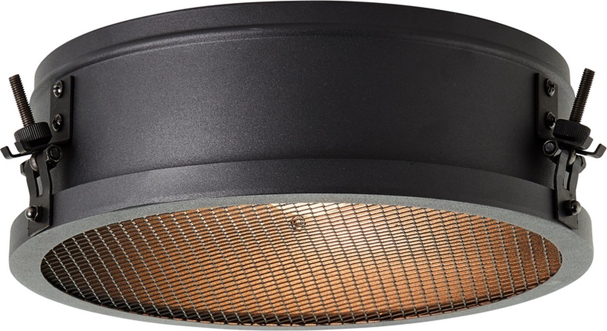 Brilliant zois - plafonnier (dm 300mm) e27 max 2x60w - noir