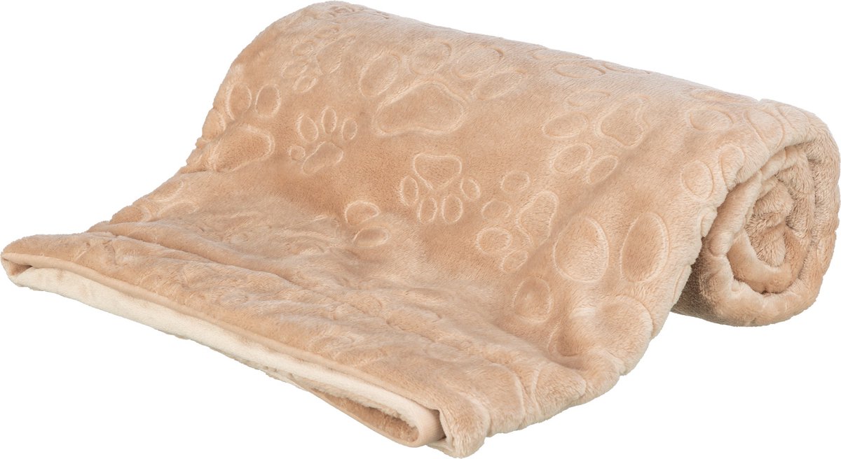 Trixie couverture pour chien Barry peluche douce beige
