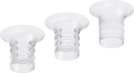 Inserts Medela pour tire-lait – 6 pièces en 3 tailles (15, 18 21 mm)