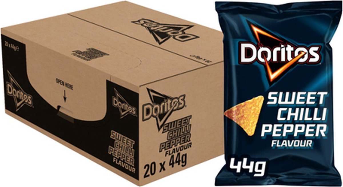 Chili doux Doritos - chips tortilla - 20 x 44 grammes