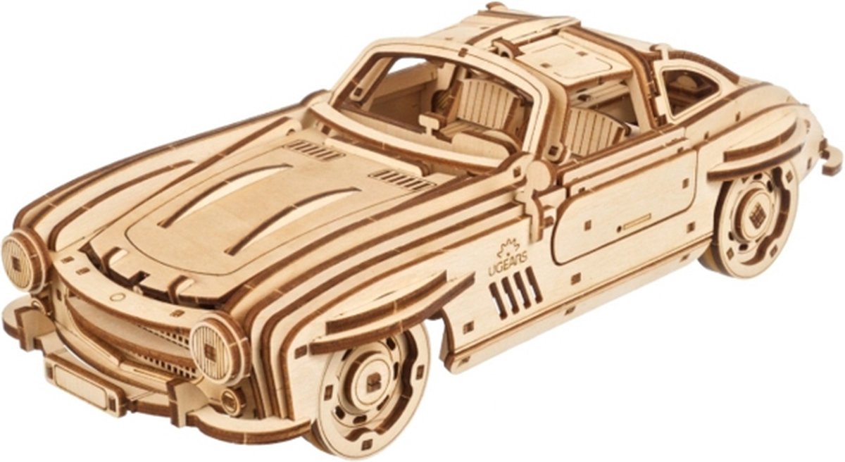 Modèle 3D en bois Ugears - coupé sport ailé