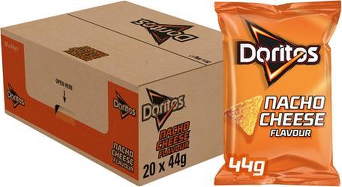 Fromage nacho Doritos - chips tortilla - 20 x 44 grammes