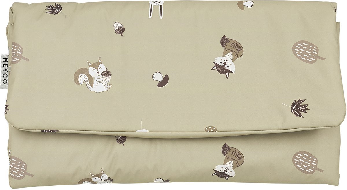 Meyco baby forest animals verschoonmat - sand