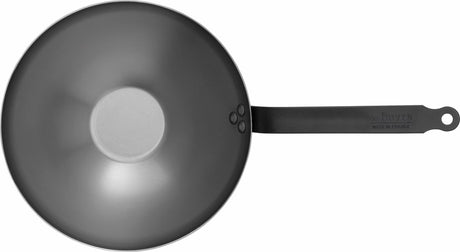 Debuyer de Buyer Mineral B Noir Wok 28 cm – Tôle d'acier – Sans PFAS – Poêle Wok Professionnelle – Compatible induction