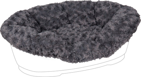 Coussin pour chien Flamingo tuck câlin gris xxl – 110x74x30 cm – housse en peluche élastique – parfait pour lit pour chien tuck –