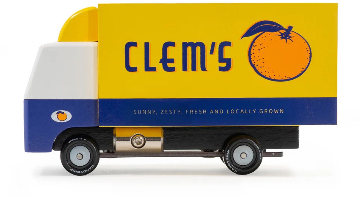 Camion de Clem de voiture jouet Candylab - camion du monde de Candycar coloré.