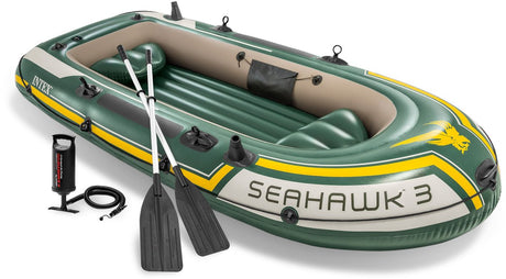 Intex Seahawk 3 Set - Boat gonflable à trois personnes