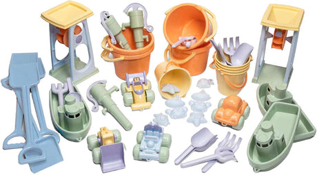 Ensemble de jeu de sable pastel Dantoy, 45 pièces.