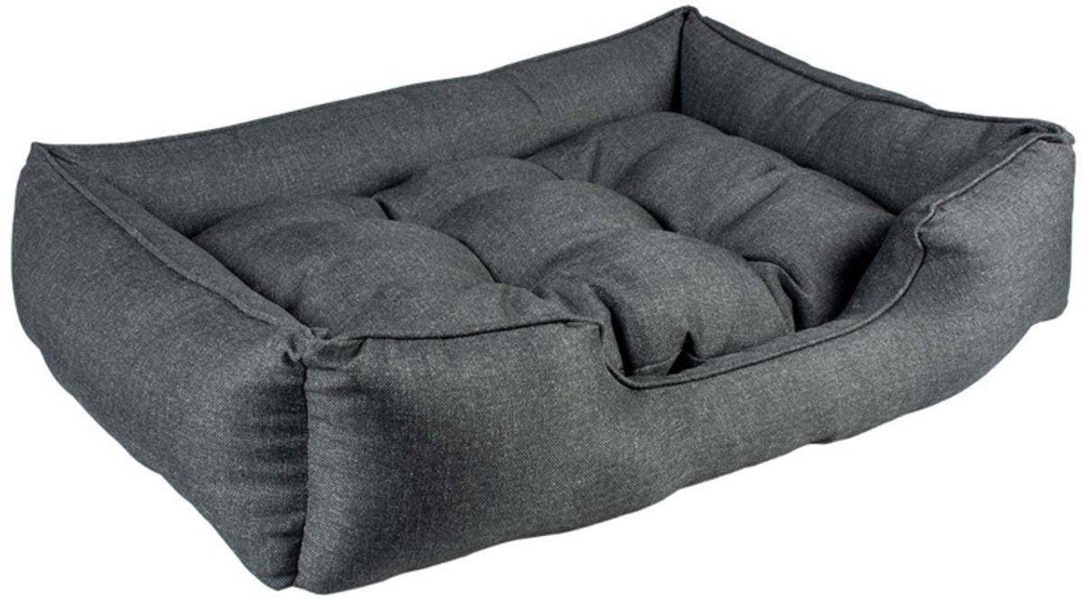 Duvo + lit pour chien duratex gris foncé s-60x45x16cm