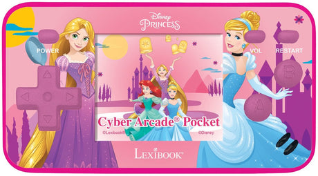 Console de jeux portable Lexibook Disney Princess Cyber Arcade® Pocket - écran LCD couleur 1,8'' 150 jeux dont 10 jeux exclusifs Disney Princess