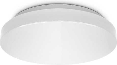 Briloner b.k.licht - éclairage de salle de bain à LED - plafonnier blanc - lampe de salle de bain avec 1 point lumineux - ip44 - ø22cm - 4 000k - 900lm - 10w