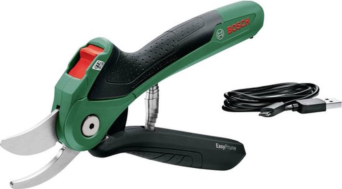 Sécateur à batterie Bosch easyprune - avec batterie 3,6 V et chargeur USB