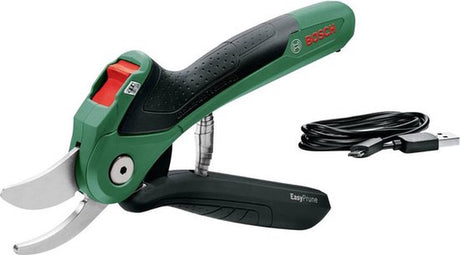 Sécateur à batterie Bosch easyprune - avec batterie 3,6 V et chargeur USB
