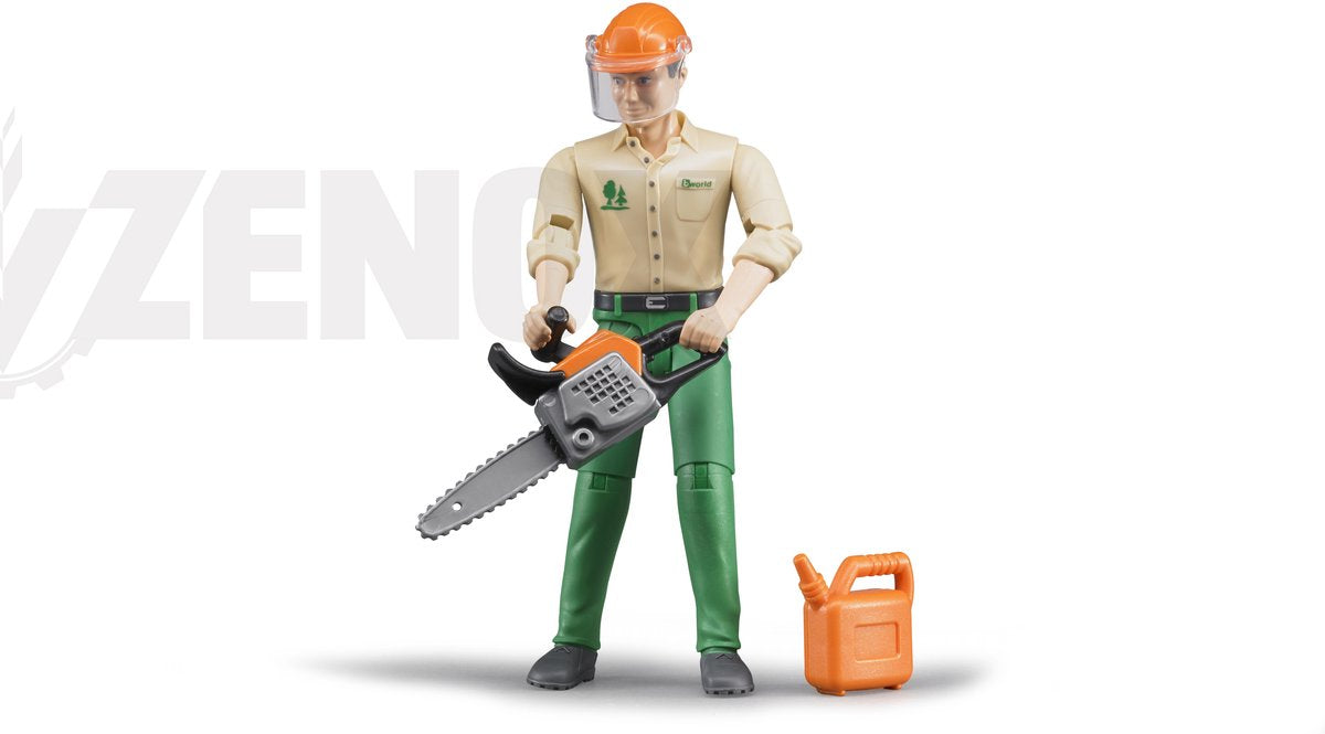 Bruder Bworld Figure Forestry avec accessoires