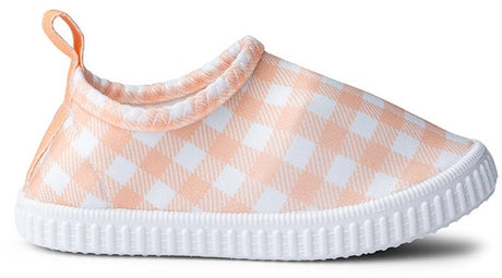 Grille du coucher du soleil | chaussures d'eau blanche orange - taille 19-32