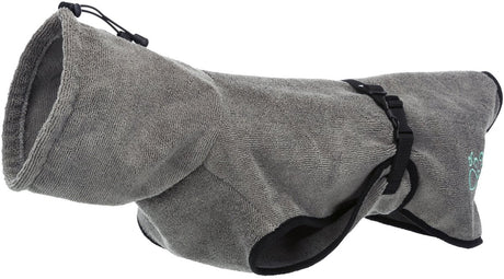 Trixie peignoir chien éponge gris