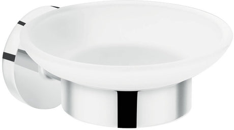 Porte-savon universel Hansgrohe Logis verre dépoli chromé