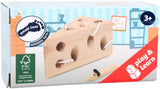 Petit pied - fromage et jeu de route en bois de la souris