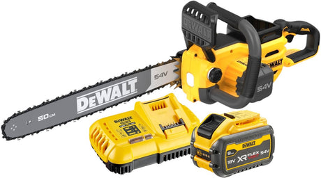 Outils Dewalt - Tronçonneuse à batterie 54v 50 cm, 1x batterie 9,0 ah flexvolt, chargeur dcmcs575x1
