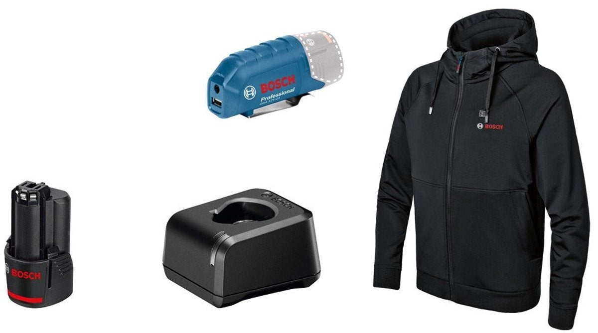 Bosch ghh 12+18v xa l kit sweat à capuche chauffant en boite - 06188000gd