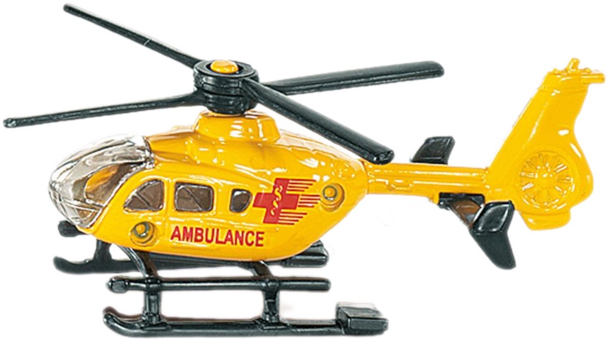 Siku 0856, jouet hélicoptère ambulance, métal plastique